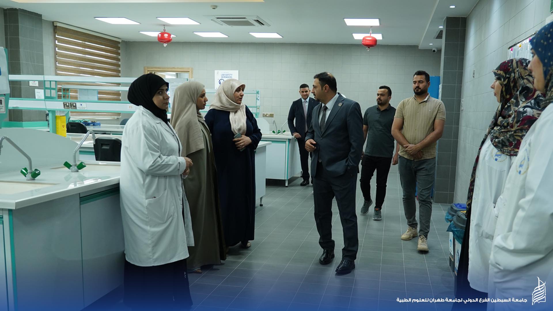 شعبة الدفاع المدني و السلامة تستقبل لجنة وزارية لمتابعة متطلبات السلامة والأمن في الجامعة